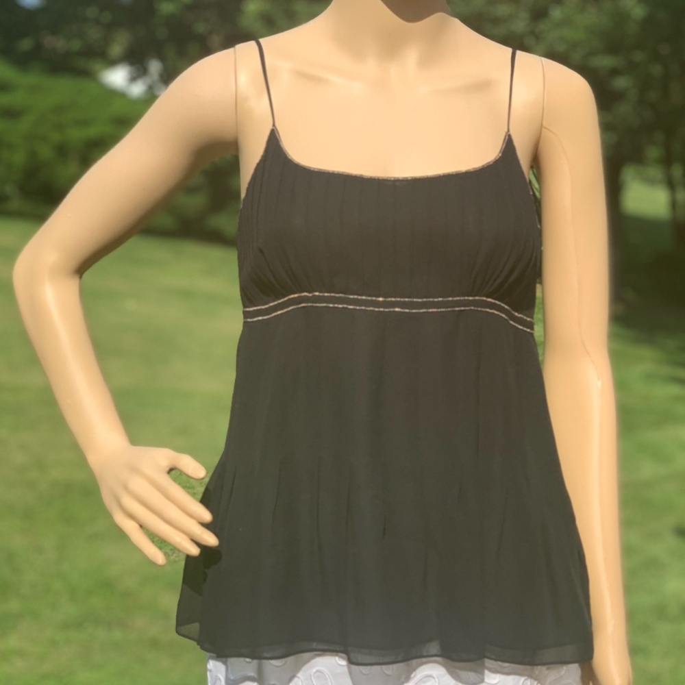 The Limited Silk Camisole w/ “Silver” Trim